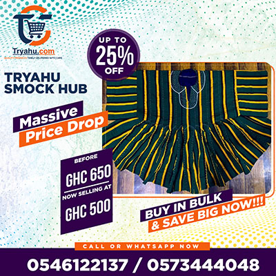 Buy Authentic Ghanaian Smocks Online | Premium Handwoven Fugu & Batakari at Tryahu